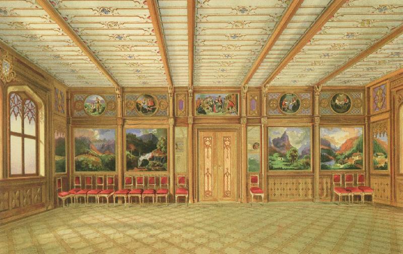 unknow artist landskapsmalningar bestallda av oscar i och ut forda ar 1841 Norge oil painting art